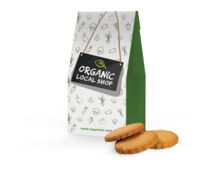 Mandliküpsised logoga karbis 95g al.100tk